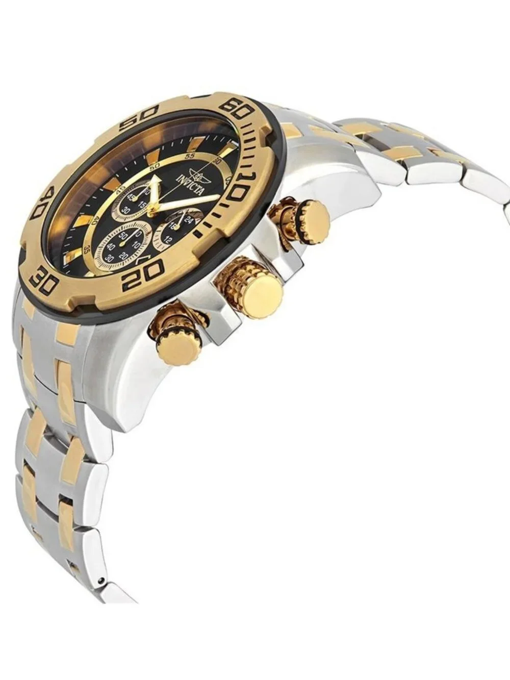 NWT Invicta Pro Diver Chronograph Black Dial Men display picture 2
